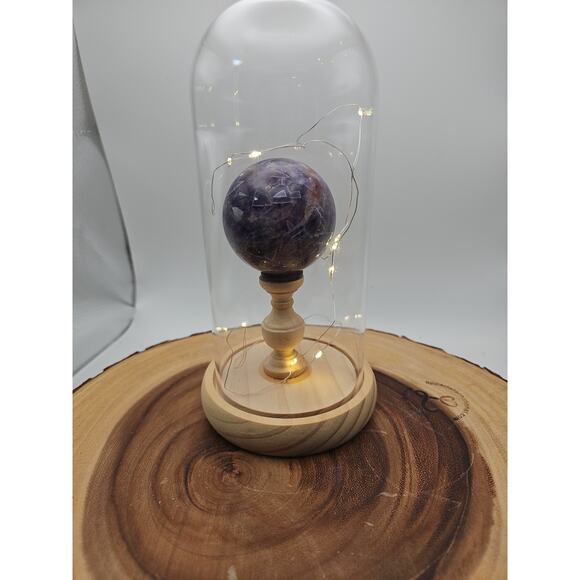 Amethyst Sphere With Case 60mm - Picture 10 of 10
